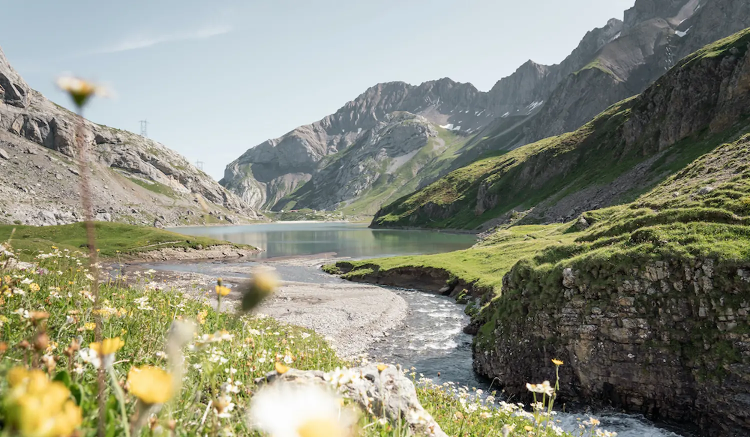 Sanetsch Mountain Lake
