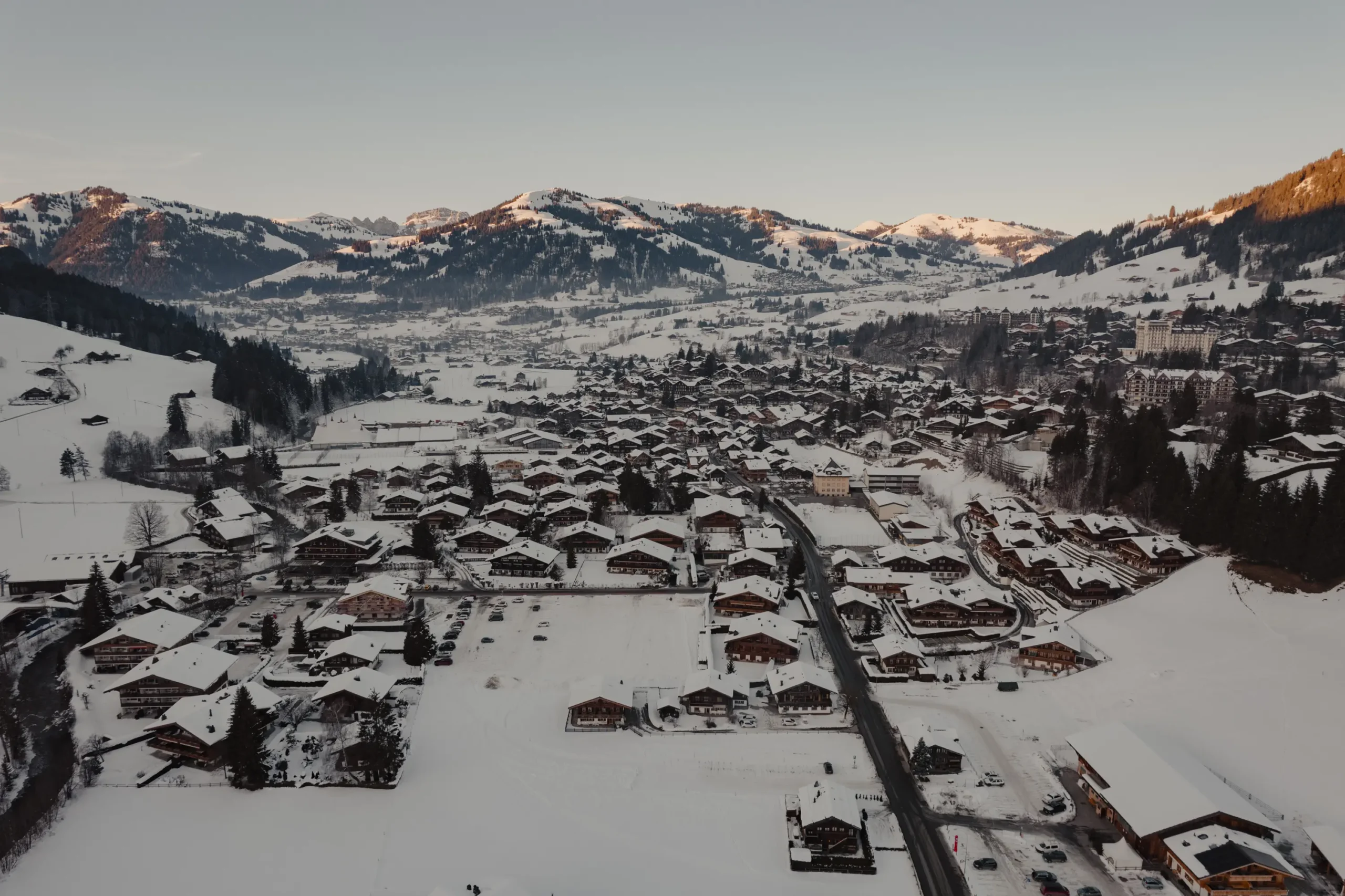 Ultima Hotel Gstaad exterior aerial view