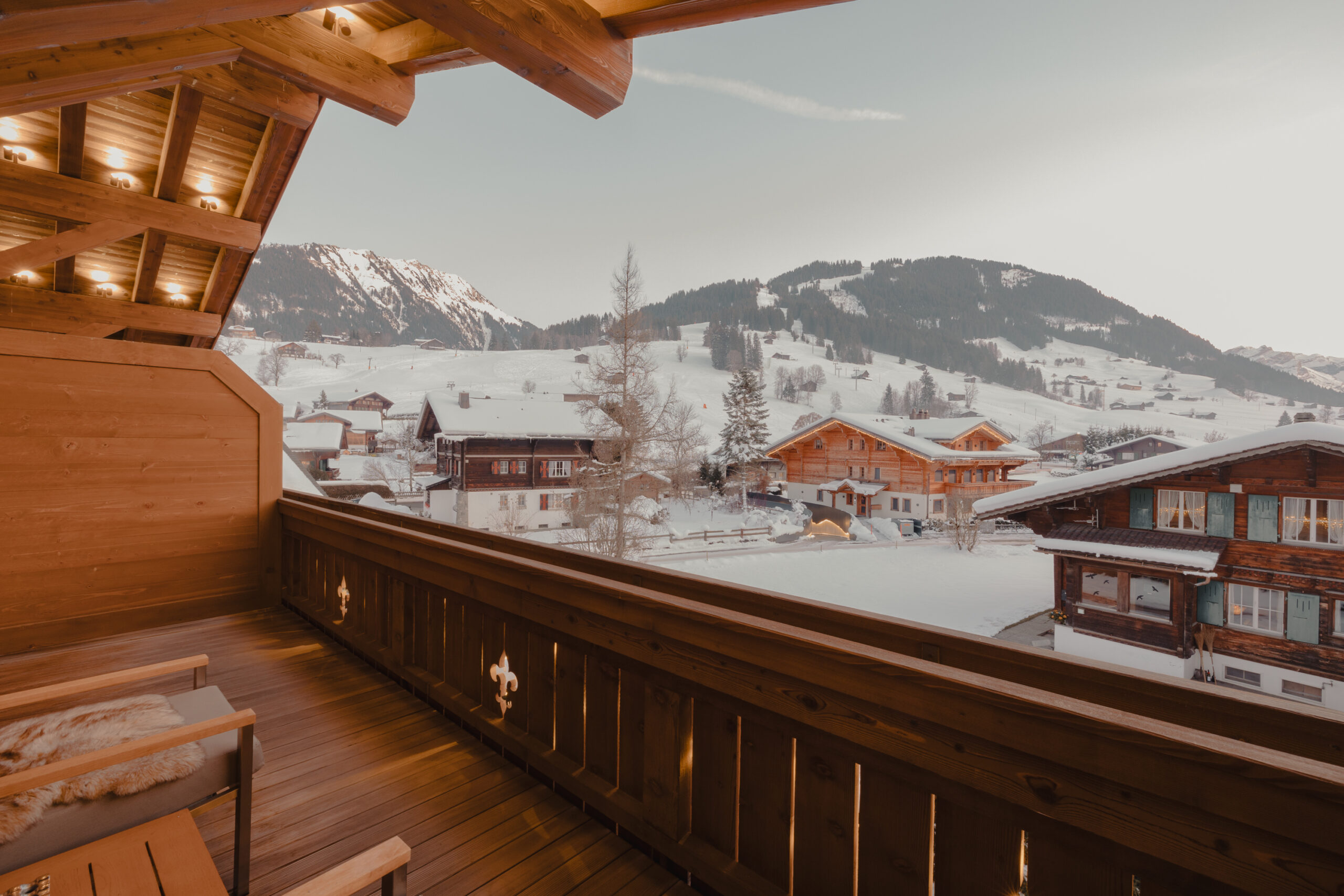 Ultima Hotel Gstaad balcony view